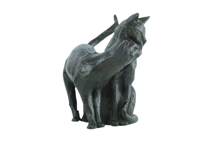Bronze Sculpture of Two Cuddling Cats Animal Art Statue Bronze Cat Sculpture Cat Lovers Gift Cat Decoration Cat Gift Bronze Animal Sculpture