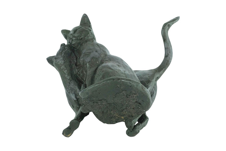 Bronze Sculpture of Two Cuddling Cats Animal Art Statue Bronze Cat Sculpture Cat Lovers Gift Cat Decoration Cat Gift Bronze Animal Sculpture