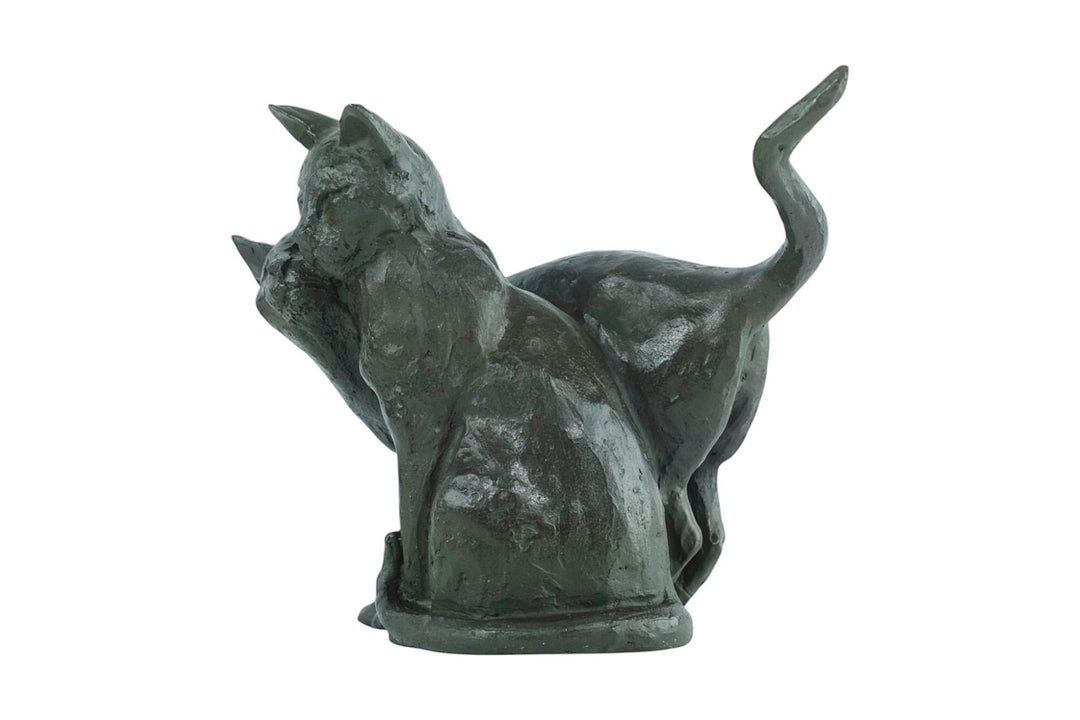 Bronze Sculpture of Two Cuddling Cats Animal Art Statue Bronze Cat Sculpture Cat Lovers Gift Cat Decoration Cat Gift Bronze Animal Sculpture