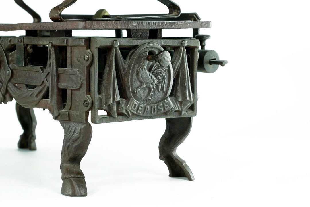 Rare Antique Iron Baby Scale on Goat Legs by Velot & Putzeys in Belgium Decorative Baby Scale Antique Baby Scale Vintage Decoration Iron Art