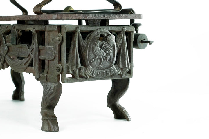 Rare Antique Iron Baby Scale on Goat Legs by Velot & Putzeys in Belgium Decorative Baby Scale Antique Baby Scale Vintage Decoration Iron Art