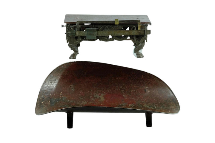 Rare Antique Iron Baby Scale on Goat Legs by Velot & Putzeys in Belgium Decorative Baby Scale Antique Baby Scale Vintage Decoration Iron Art
