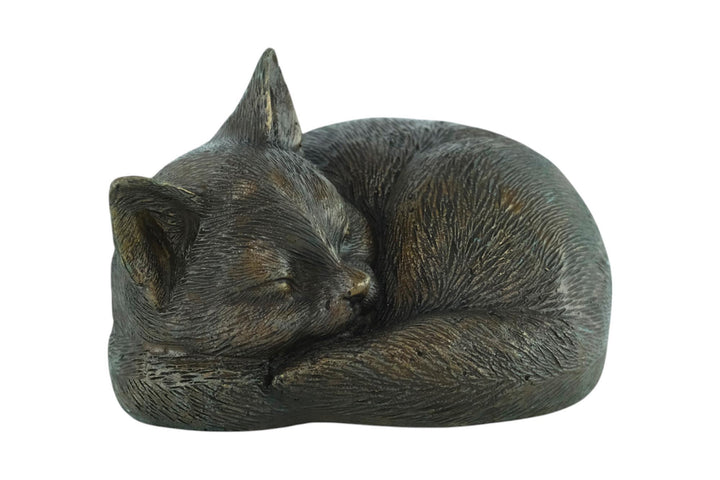 Bronze Sculpture of a Sleeping Cat Animal Art Statue Bronze Cat Sculpture Cat Lovers Gift Cat Decoration Bronze Cat Statue Sleeping Cat Art