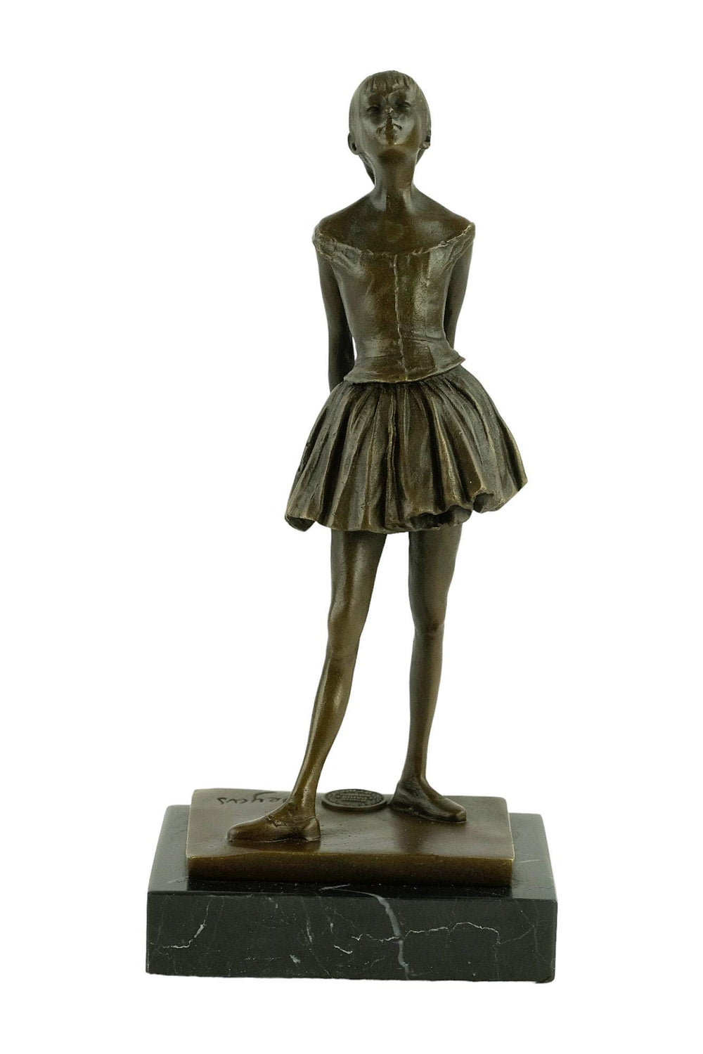 Bronze Sculpture of a Ballerina Inspired by Degas Bronze Art Statue Dancer Aged Fourteen Degas Contemporary Art Ballerina Gift Bronze Dancer