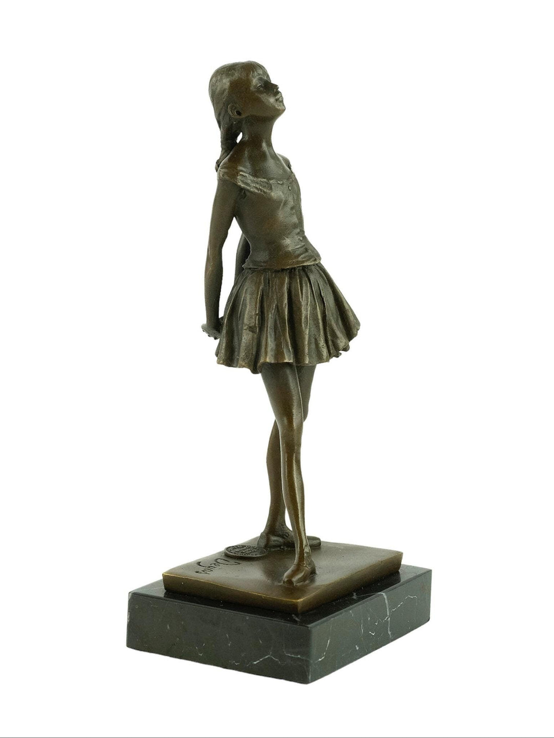 Bronze Sculpture of a Ballerina Inspired by Degas Bronze Art Statue Dancer Aged Fourteen Degas Contemporary Art Ballerina Gift Bronze Dancer