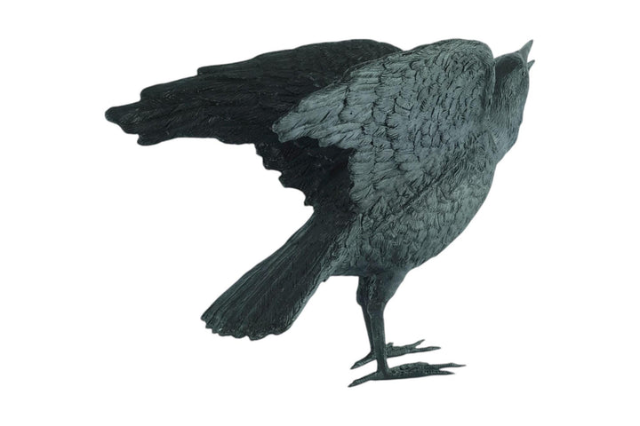 Lifesize Bronze Sculpture of a Raven Animal Art Statue Bronze Raven Sculpture Animal Sculpture Raven Lovers Gift Raven Bird Art Statue