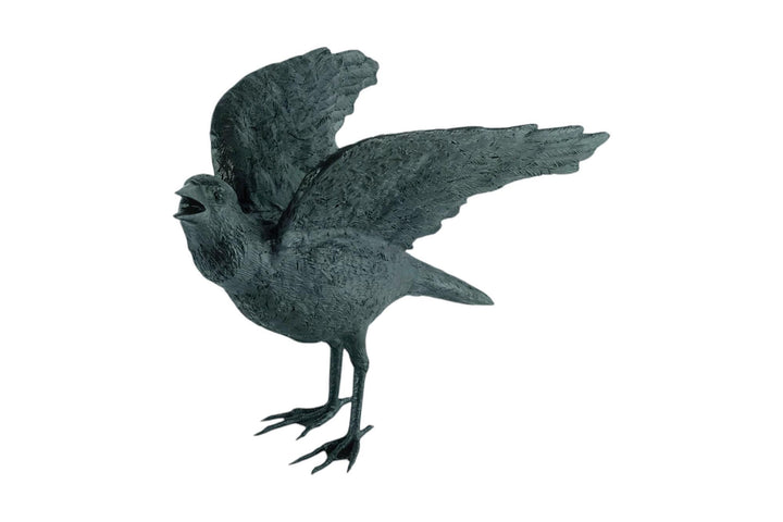 Lifesize Bronze Sculpture of a Raven Animal Art Statue Bronze Raven Sculpture Animal Sculpture Raven Lovers Gift Raven Bird Art Statue