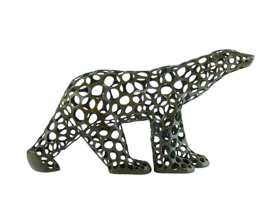 Modern Bronze Sculpture of a Polar Bear inspired by Francois Pompon Animal Art Bronze Polar Bear Statue Animal Sculpture Contemporary Art