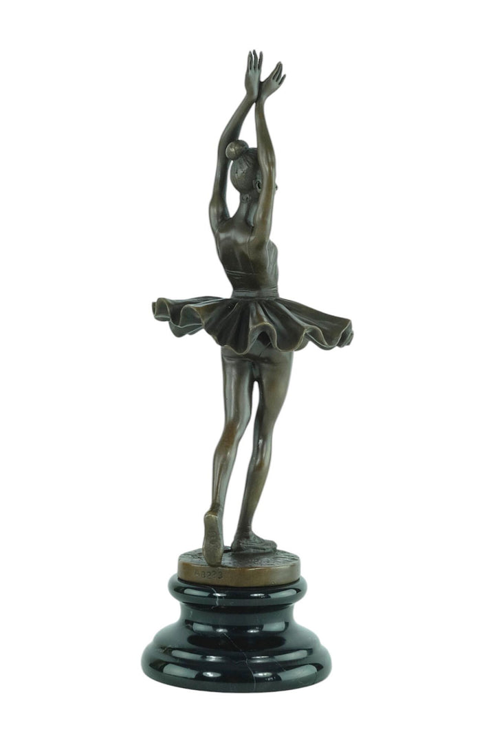Bronze Sculpture of a Ballerina in a Graceful Pose Contemporary Art Statue Ballerina Gift Bronze Ballet Sculpture Milo Figurine Ballerina