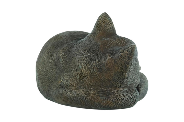 Bronze Sculpture of a Sleeping Cat Animal Art Statue Bronze Cat Sculpture Cat Lovers Gift Cat Decoration Bronze Cat Statue Sleeping Cat Art