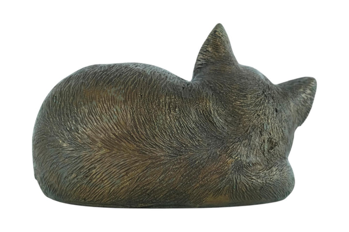 Bronze Sculpture of a Sleeping Cat Animal Art Statue Bronze Cat Sculpture Cat Lovers Gift Cat Decoration Bronze Cat Statue Sleeping Cat Art
