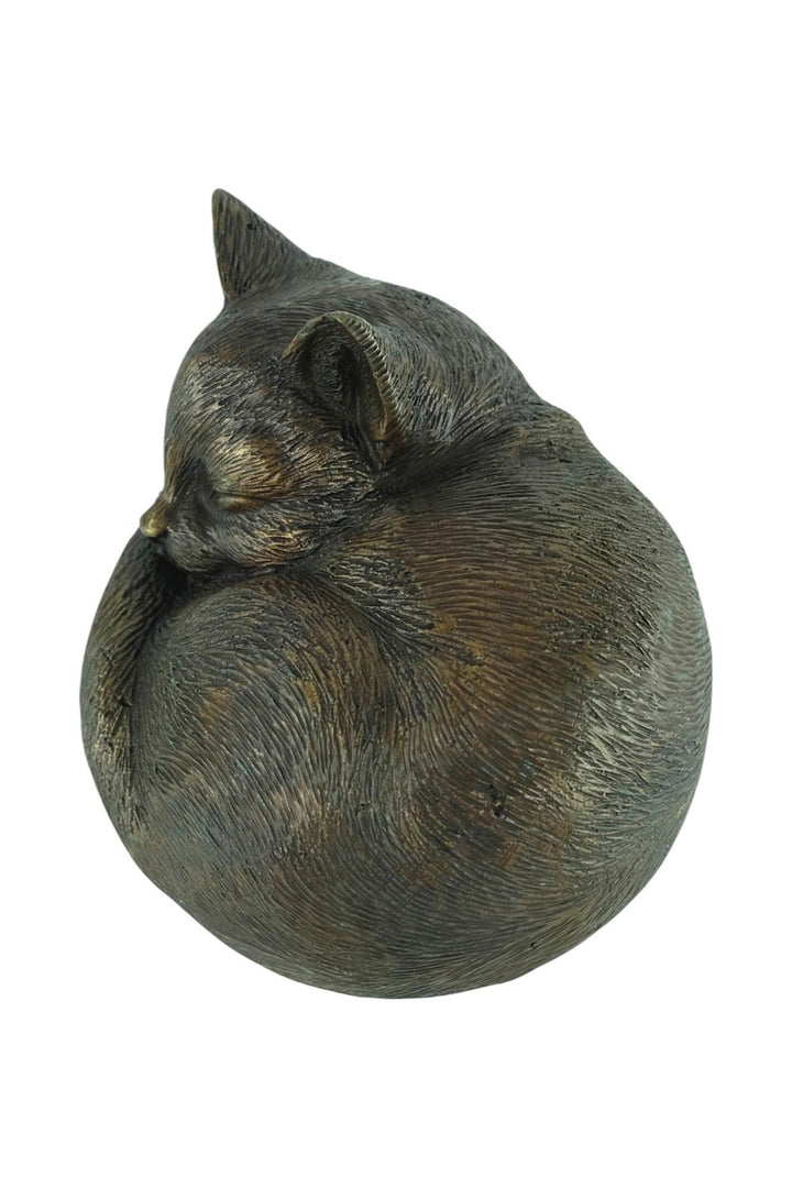 Bronze Sculpture of a Sleeping Cat Animal Art Statue Bronze Cat Sculpture Cat Lovers Gift Cat Decoration Bronze Cat Statue Sleeping Cat Art