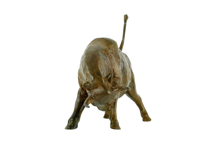 Bronze Bull Statue by the Pierre Chenet Foundry Bronze Charging Bull Sculpture Animal Art Figurine Bronze Bull Sculpture Bull Art