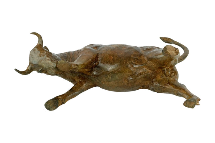 Bronze Bull Statue by the Pierre Chenet Foundry Bronze Charging Bull Sculpture Animal Art Figurine Bronze Bull Sculpture Bull Art