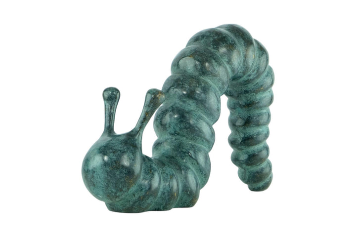 Bronze Sculpture of a Caterpillar Garden Sculpture Animal Art Statue Caterpillar Sculpture in Bronze Outdoor Animal Statue Bronze Statue