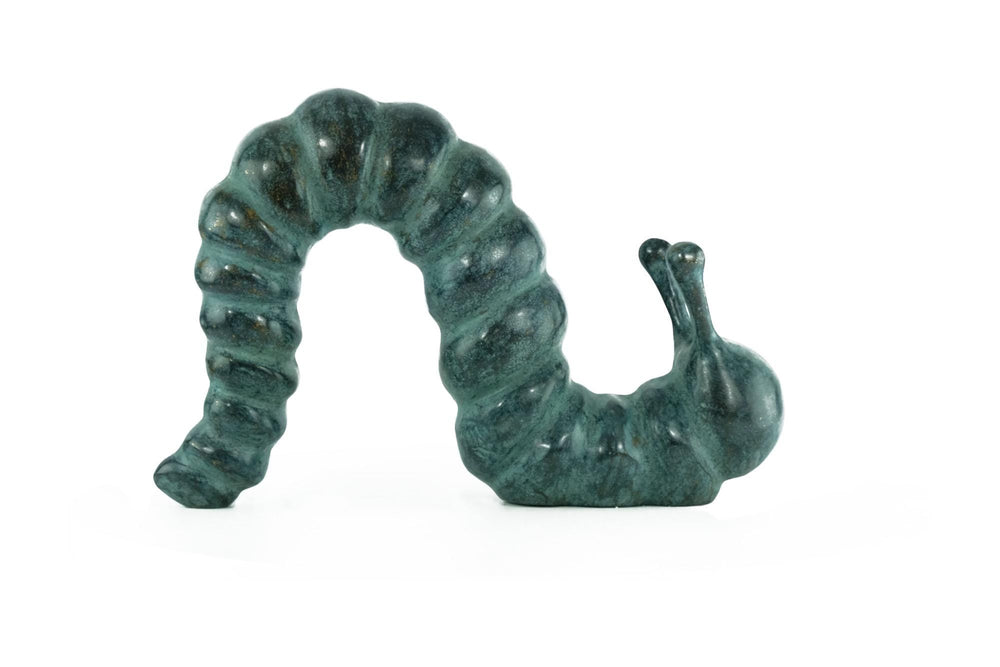 Bronze Sculpture of a Caterpillar Garden Sculpture Animal Art Statue Caterpillar Sculpture in Bronze Outdoor Animal Statue Bronze Statue