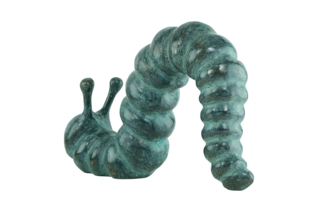 Bronze Sculpture of a Caterpillar Garden Sculpture Animal Art Statue Caterpillar Sculpture in Bronze Outdoor Animal Statue Bronze Statue