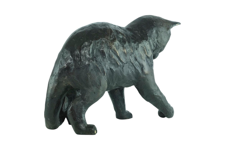 Bronze Sculpture of a Playing Cat Animal Art Statue Bronze Cat Statue Cat Lovers Gift Animal Sculpture Cat with Ball Sculpture Cat Gift