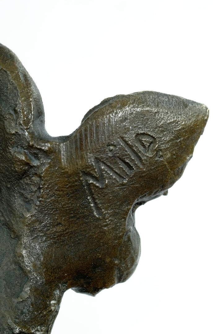 Bronze Sculpture of a Dreaming Female with Butterflies and Flowers in Art Nouveau Style Bronze Female Sculpture Jugendstil Statue Bronze Art