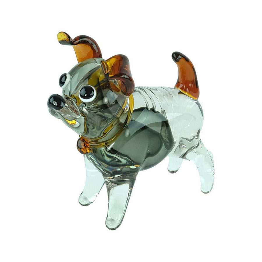 Glass Dog Sculpture in Murano Style Italian Design Statue Dog Lovers Gift Animal Art Figurine Glass Dog Figurine Dog Decoration Animal Art