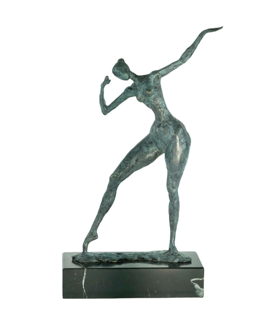 Modern Bronze Sculpture of a Female Striking a Pose Contemporary Art Statue Bronze Female Statue Modern Female Sculpture Large Art Statue