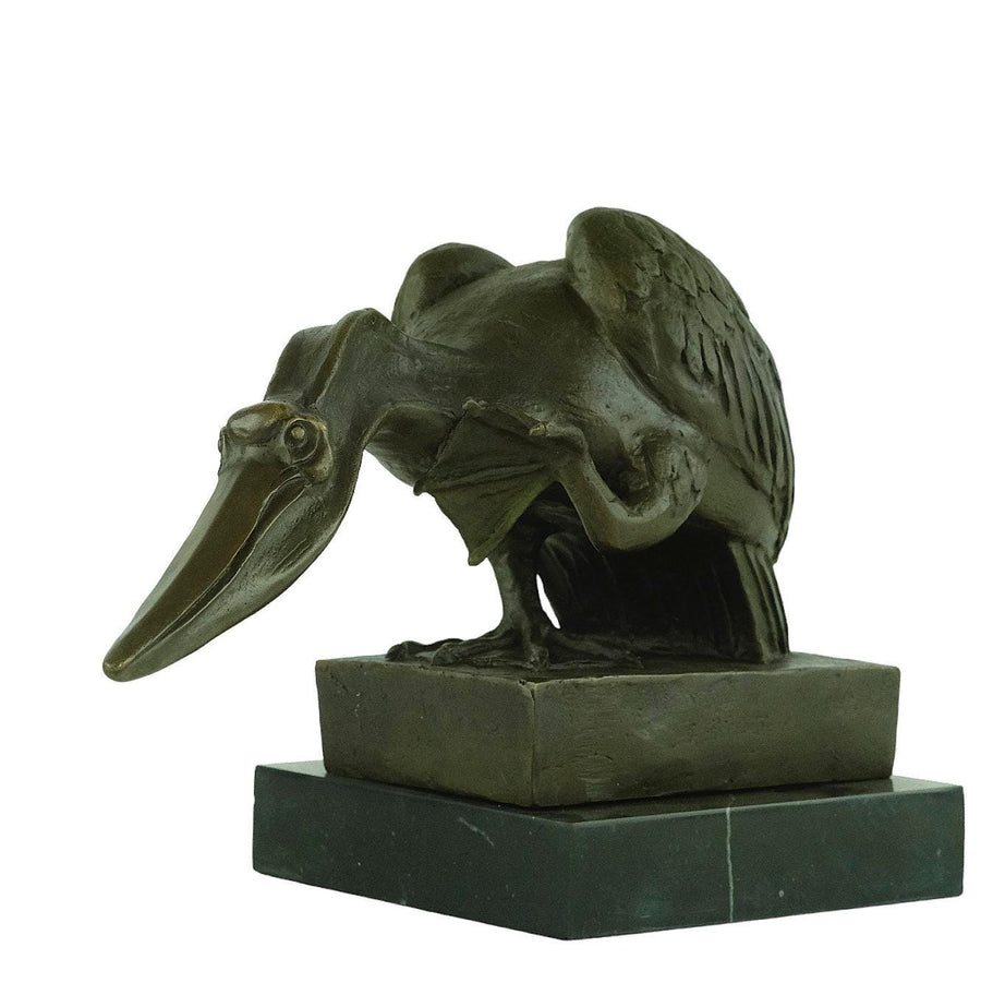 Bronze Pelican Sculpture signed Milo Animal Art Sculpture Pelican Decoration Bronze Pelican Statue Wildlife Sculpture Pelican Lovers Gift