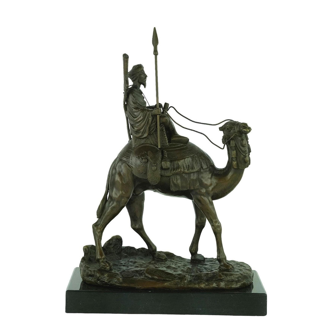 Bronze Dromedary with Soldier Sculpture Arabian Soldier Statue Agathon Leonard Bronze Art Nouveau Sculpture Arabian Art Statue Animal Art