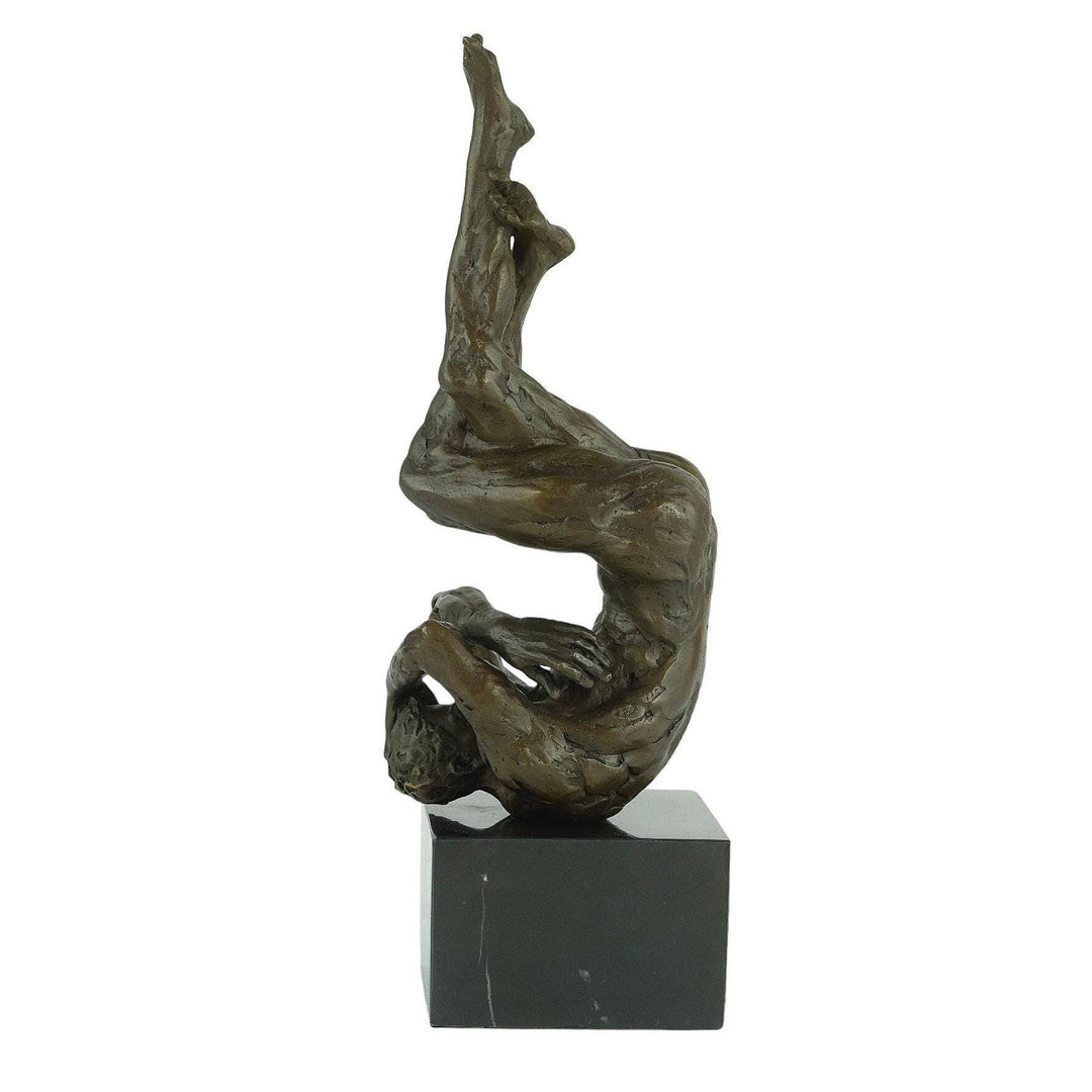 Bronze Male Statue Modern Bronze Male Sculpture Male Nude Art Figurine Masculine Man Sculpture Contemporary Art Statue Nude Male Art Statue