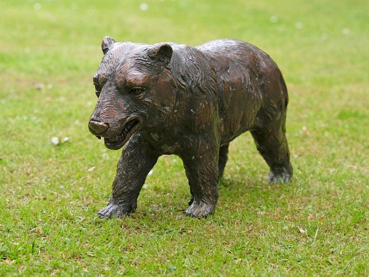 Bronze Grizzly Bear Sculpture Outdoor Sculpture Animal Art Statue Bronze Wildlife Sculpture Garden Animal Sculpture Bronze Bear Statue Art