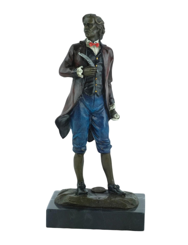 Bronze Sculpture of Chopin with Quill Painted Bronze Statue of Frédéric Chopin Vienna Bronze Figurine Composer Sculpture Chopin Lovers Gift