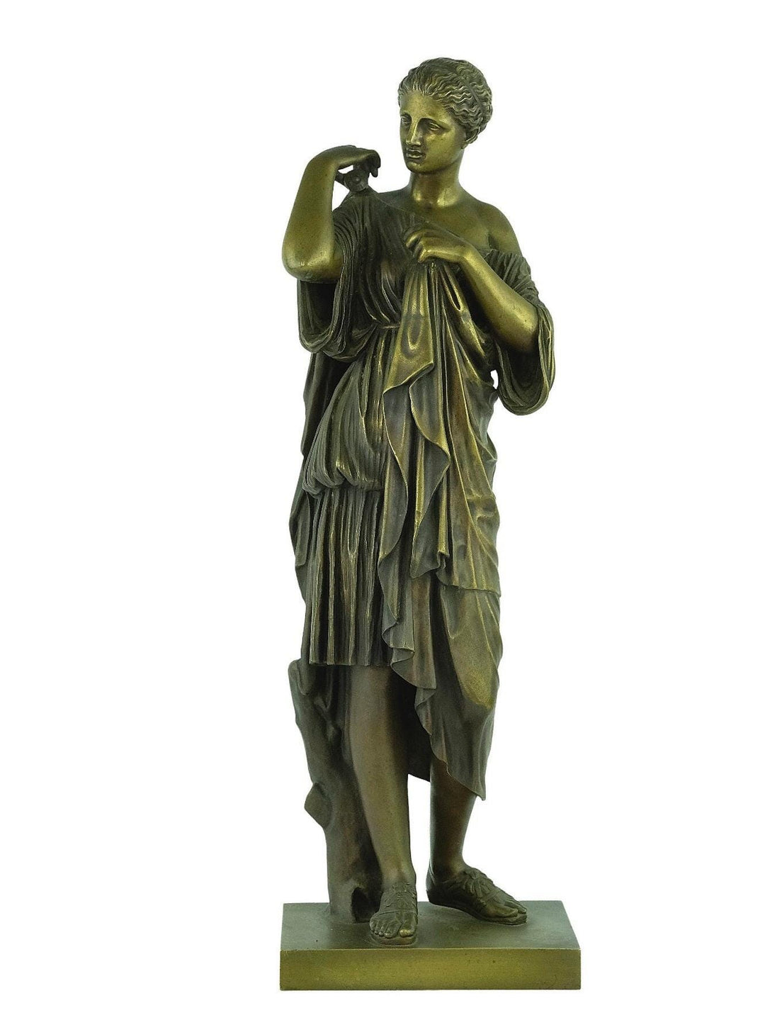 Antique Bronze Sculpture of Diana of Gabii Roman Mythology Statue Bronze Diana Sculpture Artemis Statue Diana of Gabies Sculpture Antique