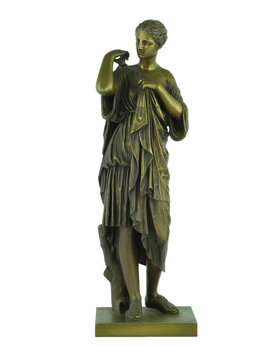 Antique Bronze Sculpture of Diana of Gabii Roman Mythology Statue Bronze Diana Sculpture Artemis Statue Diana of Gabies Sculpture Antique