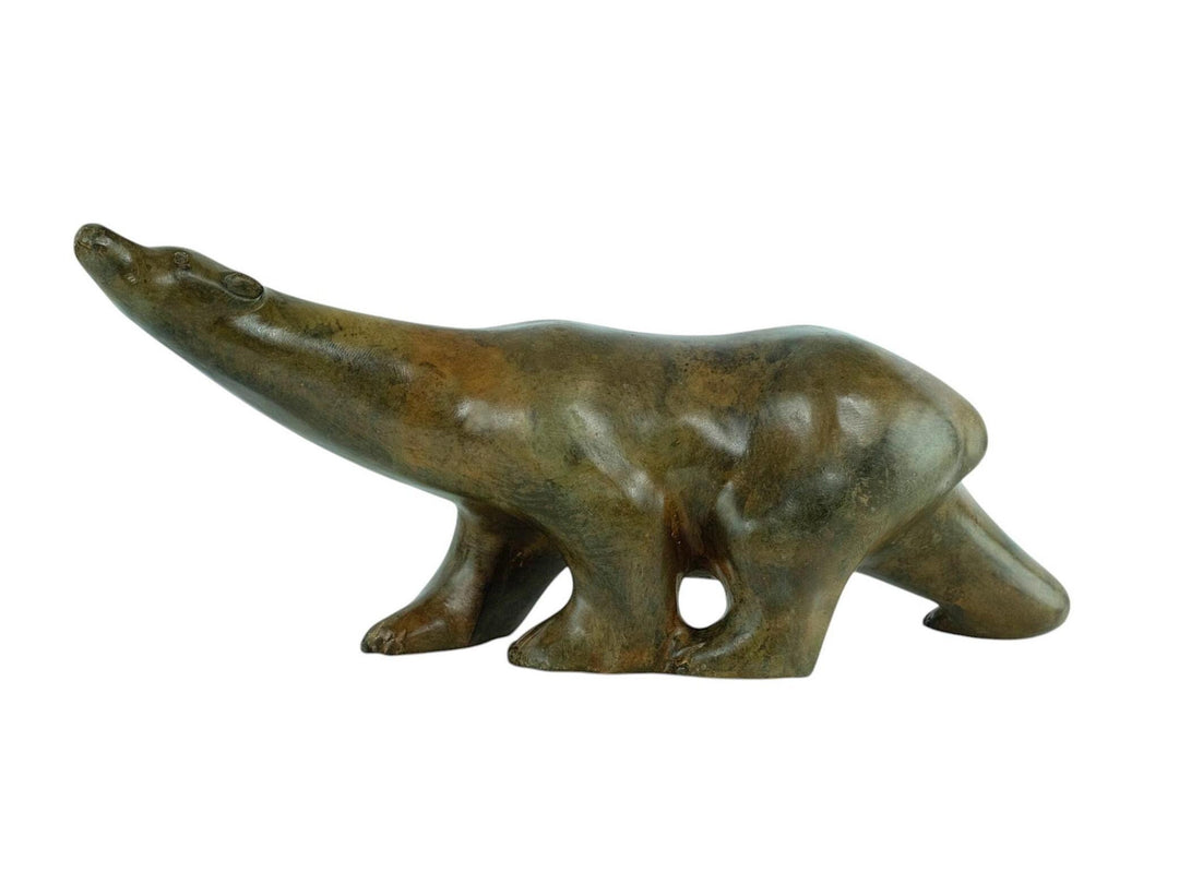 Bronze Polar Bear Sculpture by the Pierre Chenet Foundry Animal Art Statue Bronze Polar Bear Statue French Sculpture Francois Pompon Art