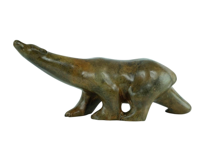 Bronze Polar Bear Sculpture by the Pierre Chenet Foundry Animal Art Statue Bronze Polar Bear Statue French Sculpture Francois Pompon Art
