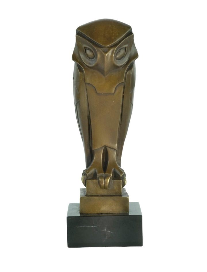 Bronze Owl Sculpture in Art Deco Style Inspired by Johan Coenraad Altorf Bronze Art Statue Animal Sculpture Owl Lovers Gift Owl Decoration