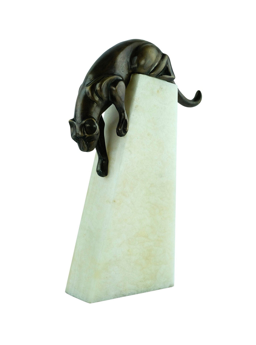 Bronze Panther Sculpture Art Deco Statue Jose Moriano Figurine Descending Panther Sculpture Bronze Panther Art Panther Decoration Art Gift