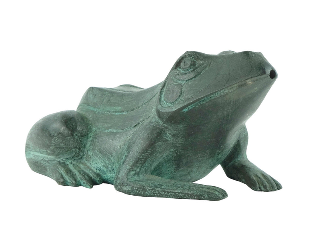 Bronze Frog Fountain Outdoor Frog Statue Animal Art Figurine Garden Sculpture Frog Lovers Gift Garden Decoration Frog Art Decoration