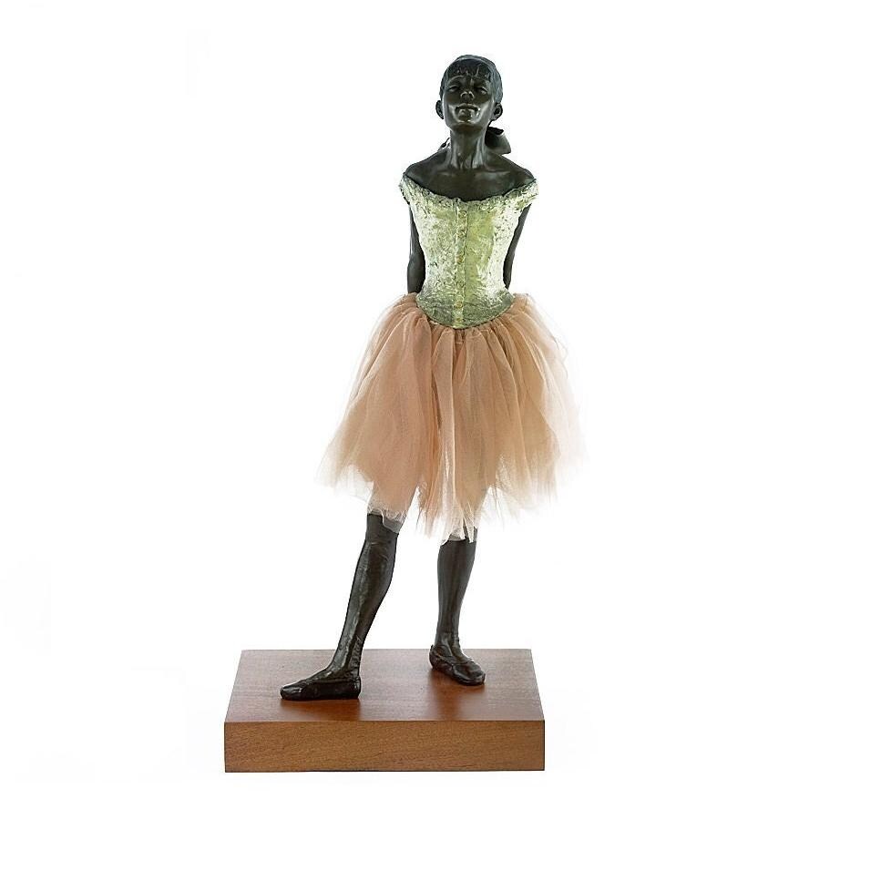 Large Bronze Ballerina Sculpture Bronze Dancer Degas Statue Little Dancer Aged Fourteen Sculpture Edgar Degas Bronze Dancer Art Deco Statue