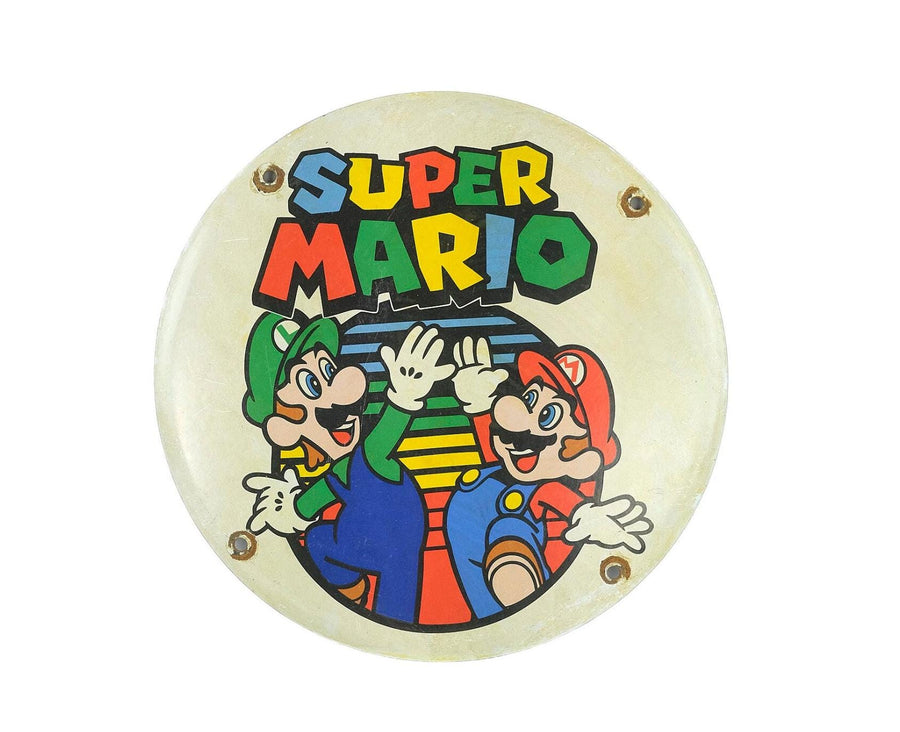 Metal Sign with Enamel Decoration of Super Mario Mancave Decoration Super Mario Collectable Super Mario Lovers Gift Nintendo Decoration
