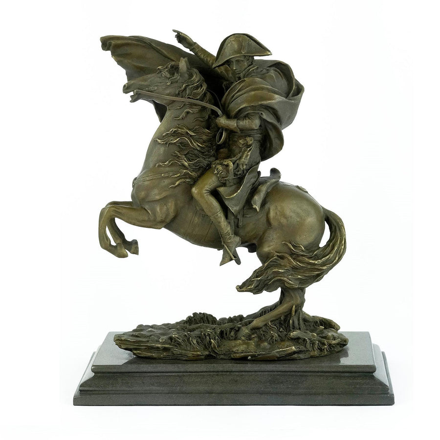 Bronze Sculpture of Napoleon on Horse Crossing the Alps Bronze Napoleon Statue Napoleon Art Bronze Art Sculpture Napoleon Collectable Figure