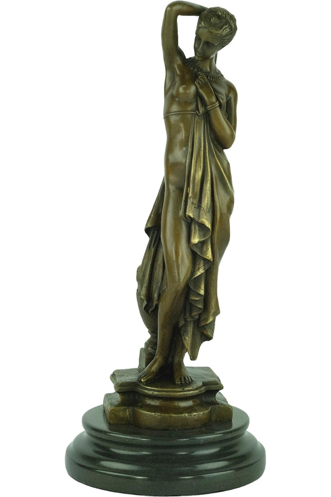 Bronze Sculpture of a Bathing Female Bronze Phryne Statue Greek Goddess Bronze Figurine Classic Bronze Sculpture Greek Mythology Art