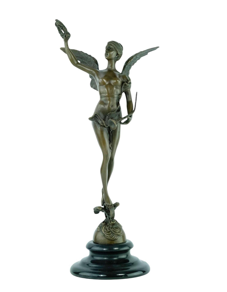 Bronze Sculpture of the Winged Victory Mythology Art Statue Bronze Victory Statue Winged Female Statue Art Sculpture Victory of Samothrace