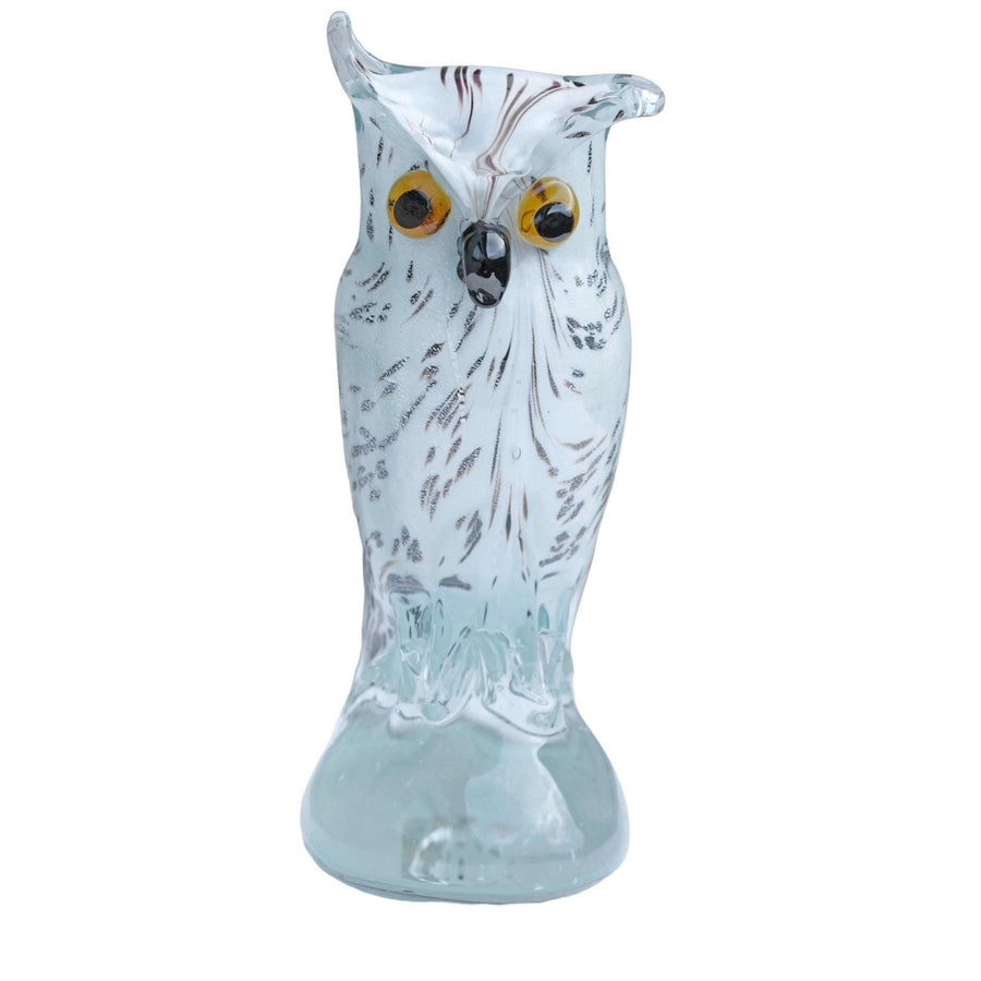 Glass Owl Figurine Long-Eared Owl Statue Italian Glass Art Owl Lovers Gift Owl Decoration Owl Art Murano Style Owl Sculpture Owl Gift Design