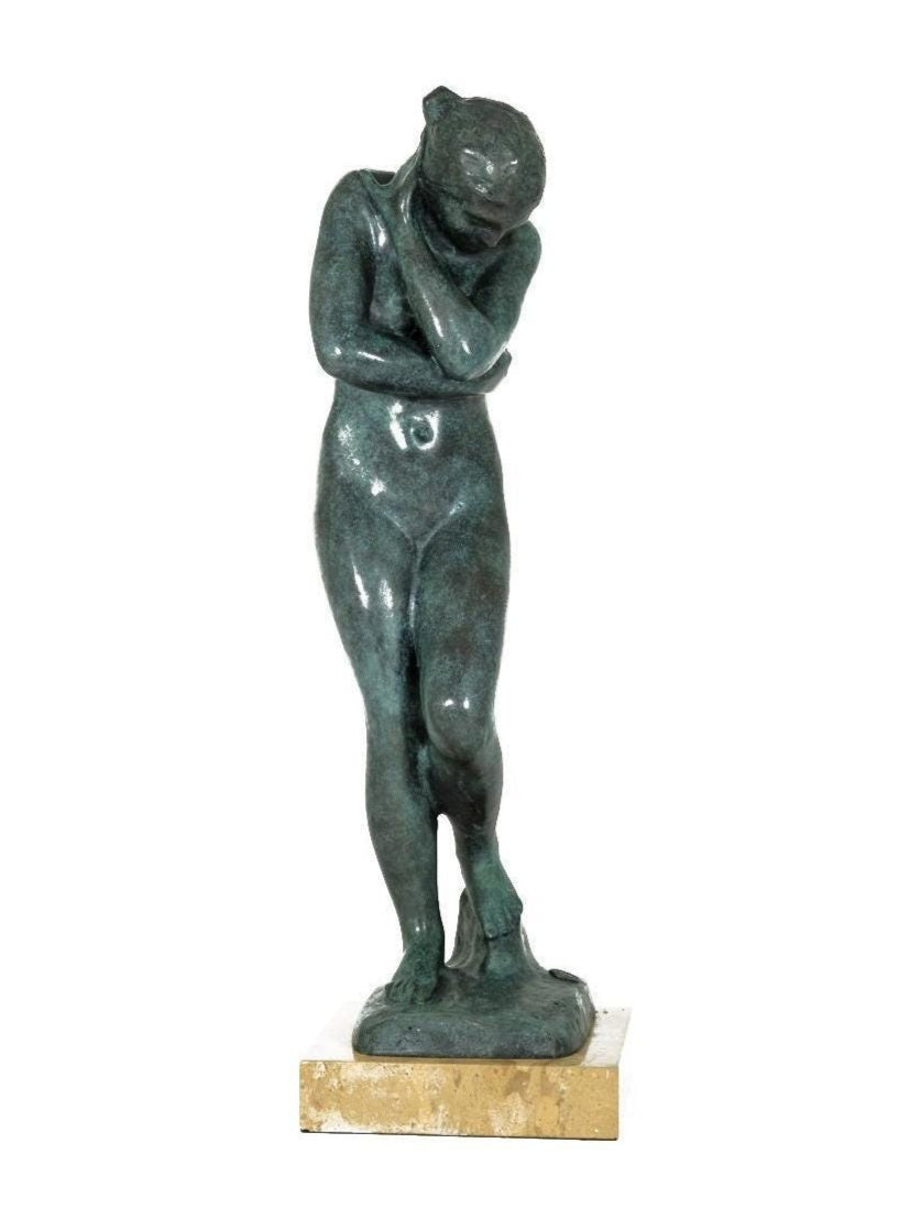 Bronze Eve Sculpture Rodin Art Statue Bronze Female Nude Statue Sensual Female Figurine Auguste Rodin Female Bronze Art Sculpture Classic