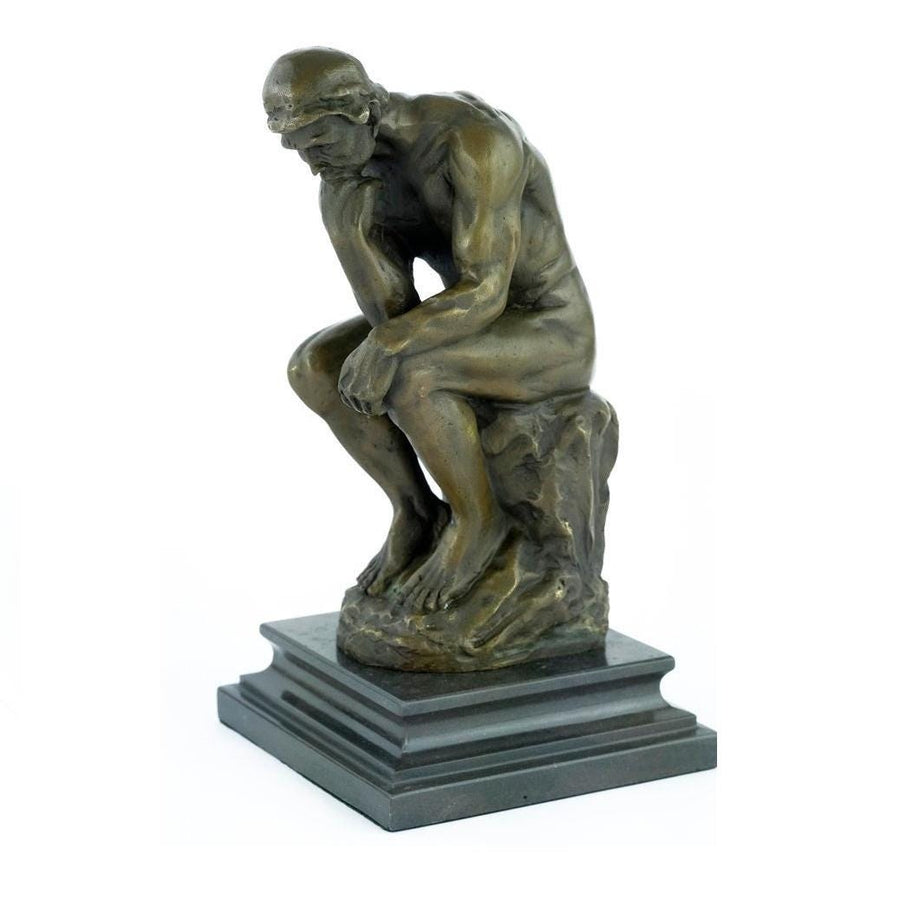 Bronze Sculpture The Thinker by Rodin Bronze Thinker Statue Auguste Rodin French Art Statue Thinking Male Decoration Famous Rodin Sculpture