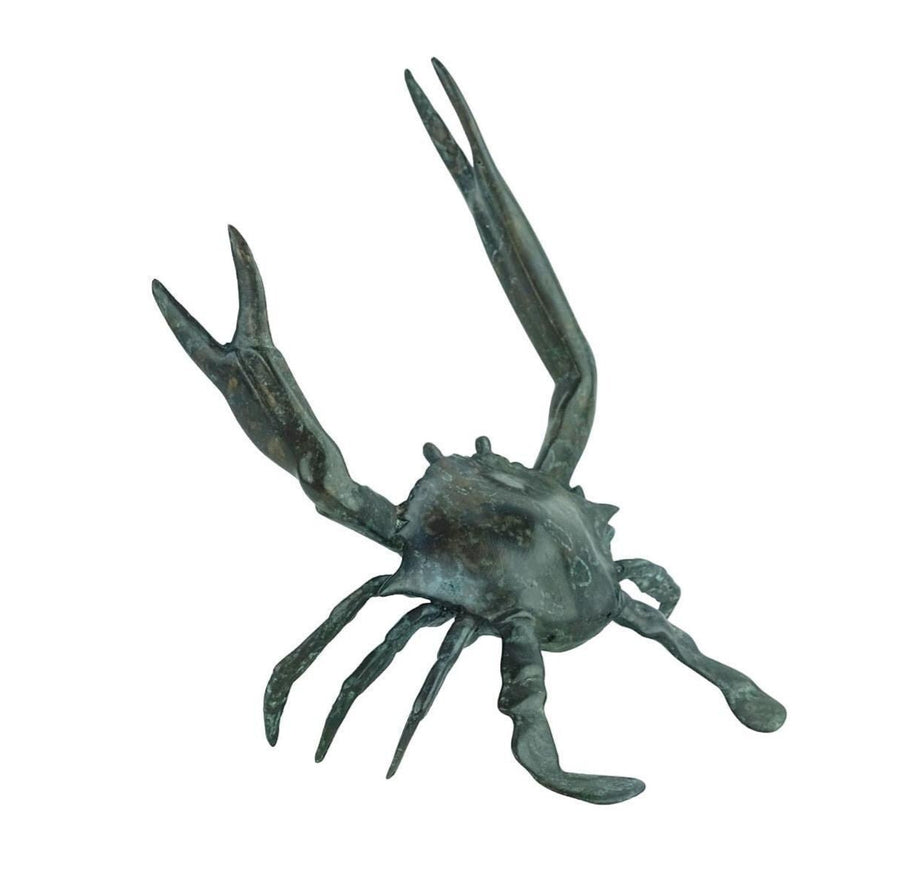 Bronze Crab Sculpture Animal Art Statue Sea Life Sculpture Contemporary Art Sculpture Crab Lovers Gift Crab Decoration Nautical Decor
