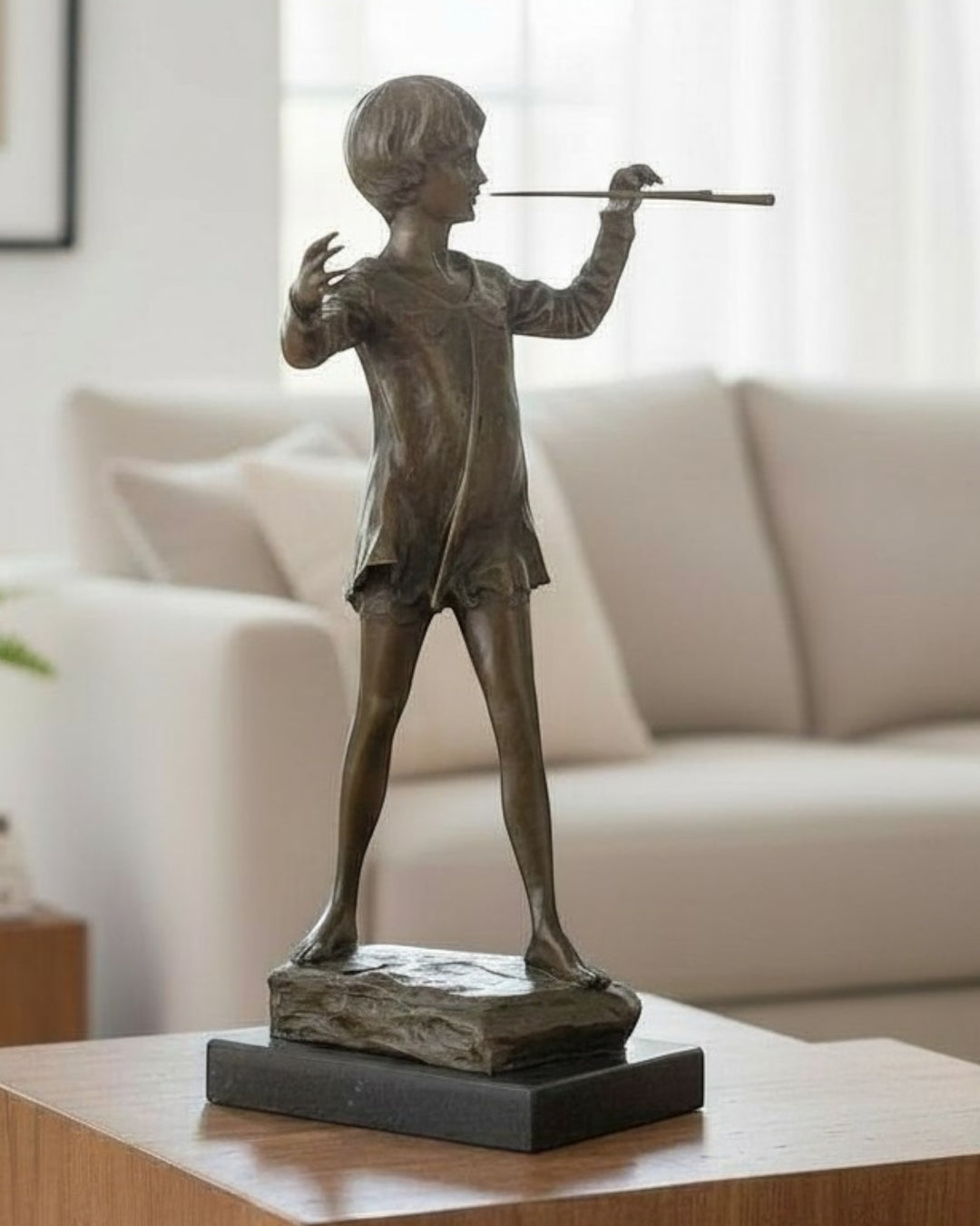 Bronzen beeld van Peter Pan naar Sir George Frampton