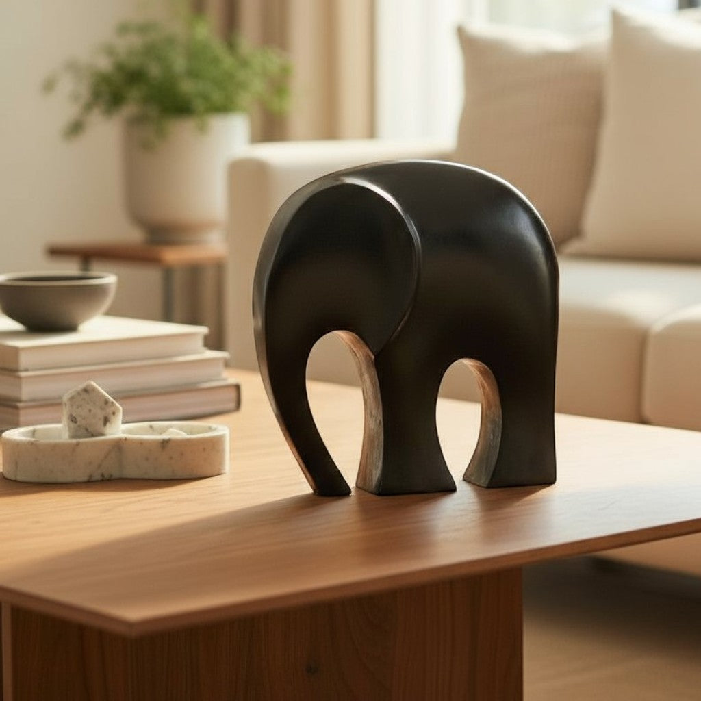 Moderne bronzen olifant naar Ferdinand Parpan